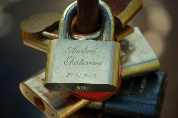 Marriage padlocks - a Russian tradition