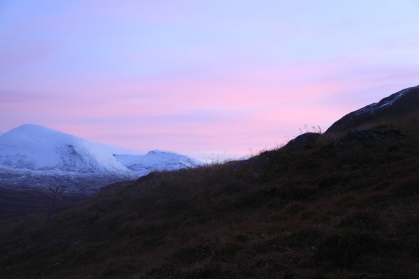Sunset near Allejaurestugorna, Northern Sweden
