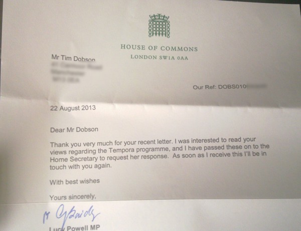 Response from Lucy Powell