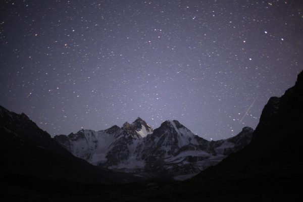 Unclimbed mountains by night, Jiptik Valley, Batken Province, Kyrgyzstan
