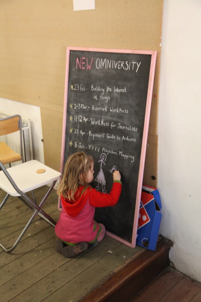A very young programmer, Manchester Raspberry Pi Jam, Feb 2013