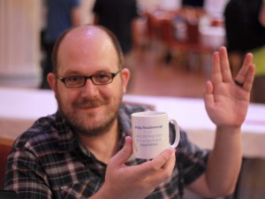 Personalised mug at Barcamp Blackpool 2013