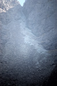 Path to An Dorus - the scree slope