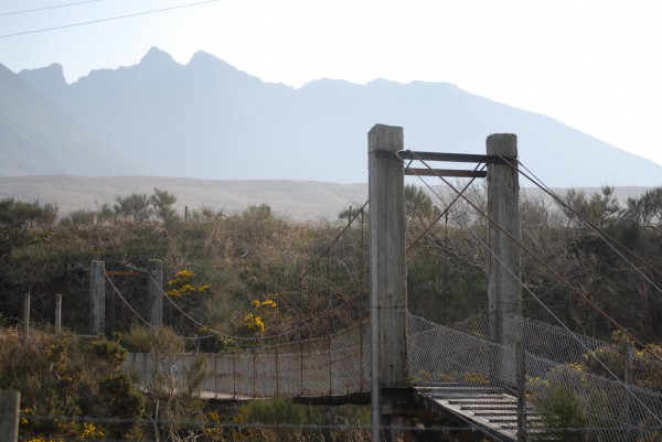 The bridge in Glen Brittle, with Sgurr Alisdair in the background