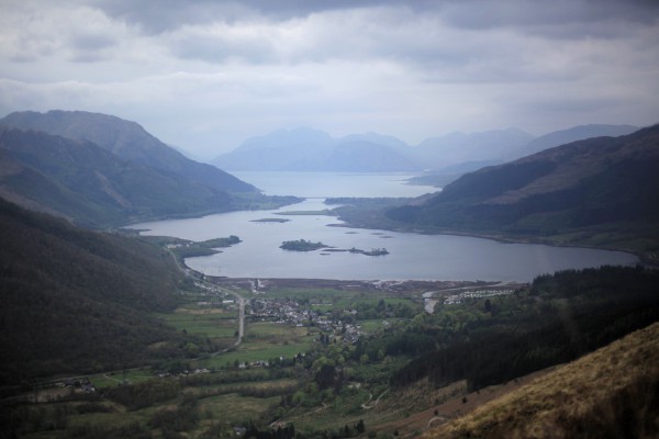 Looking down over Glencoe...